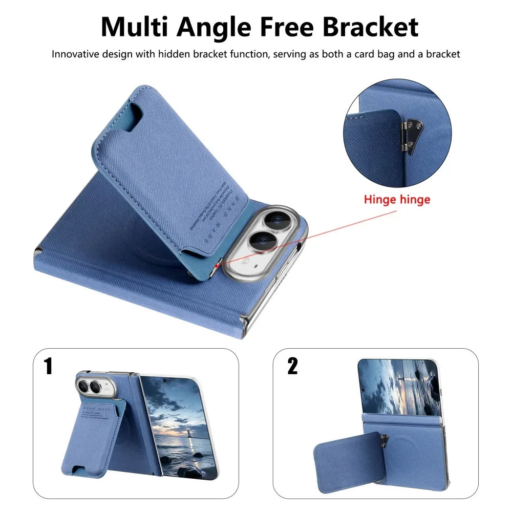 Porte-cartes iPhone Duo magnétique avec support – CLEVI Paris
