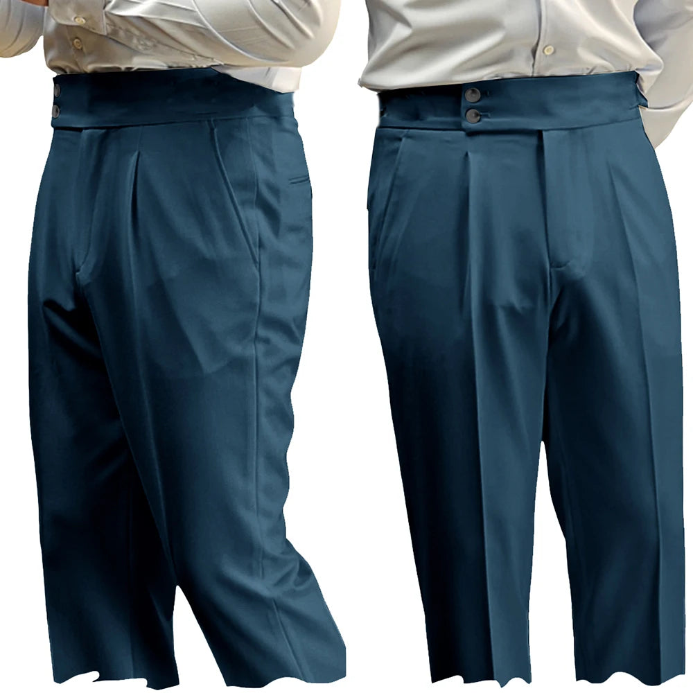 Pantalon Costume Homme Taille Haute – CLEVI Paris