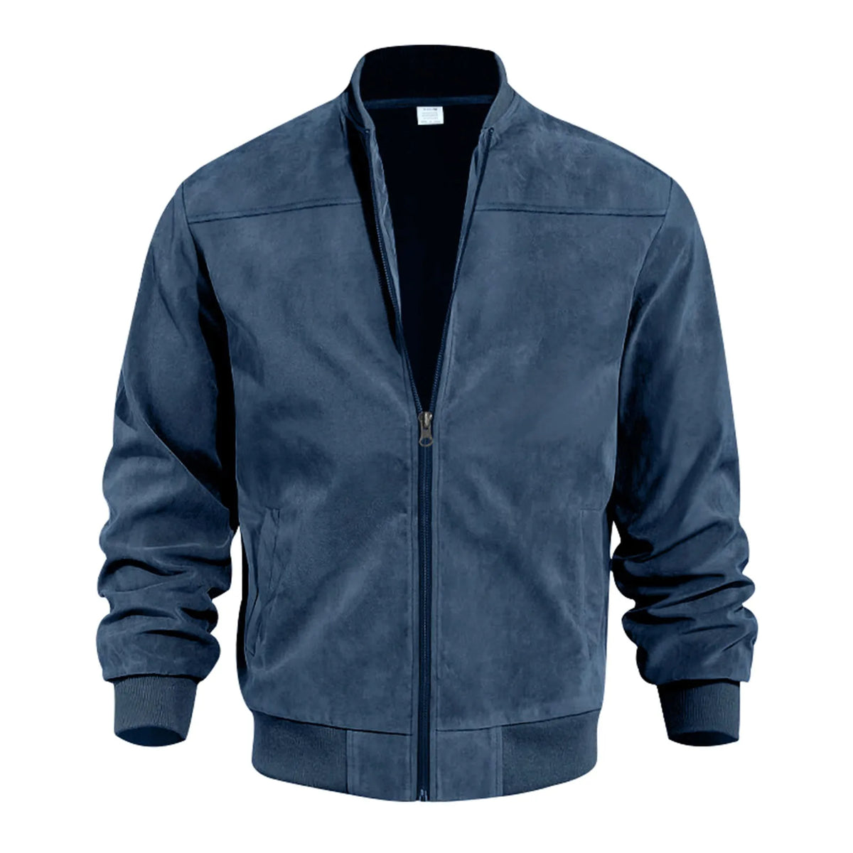 Veste homme zippée à col rond, style rétro – CLEVI Paris
