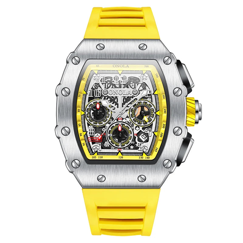 Montre Mécanique Tonneau Chiffres Romains ONOLA Homme – CLEVI Paris