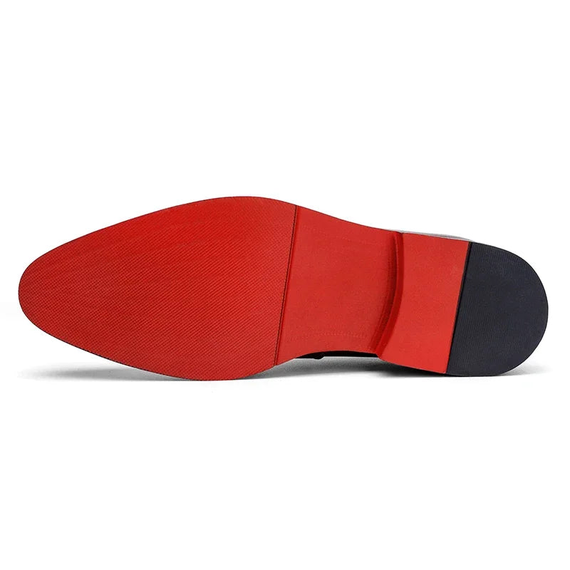 Mocassin Slip-On Cuir Verni Homme Bout Rond Business & Soirée Grande Taille – CLEVI Paris