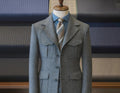 Blazer Homme Gris Revers en Pointe – CLEVI Paris