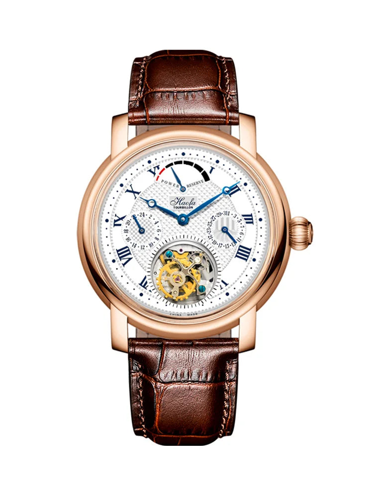 Montre Homme Tourbillon Or Rose 18K Haofa K011 – CLEVI Paris