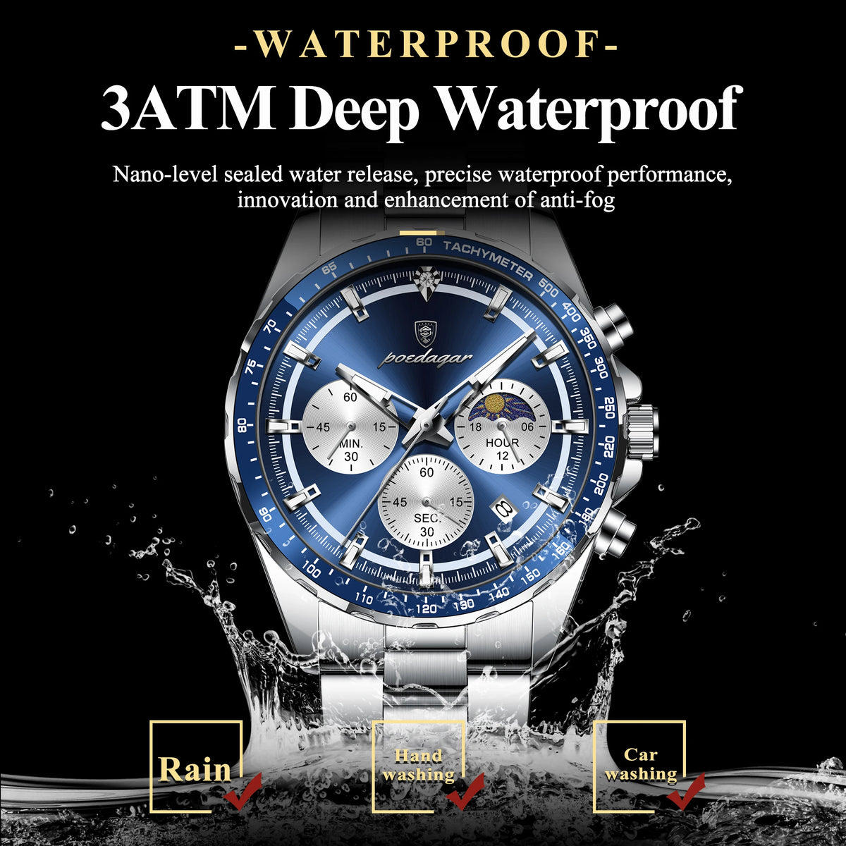 Montre à quartz POEDAGAR 879 – CLEVI Paris