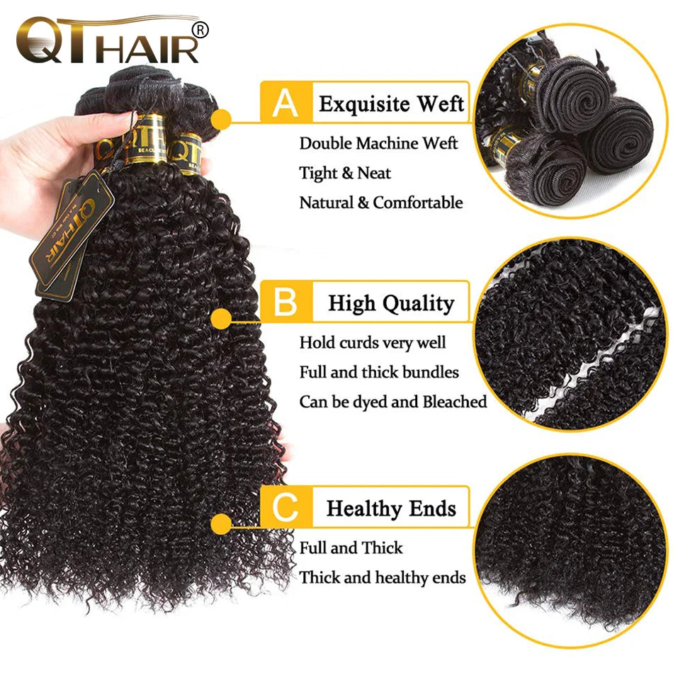 Kinky Curly Bundles Cheveux Humains Mongoliens Remy Hair – CLEVI Paris