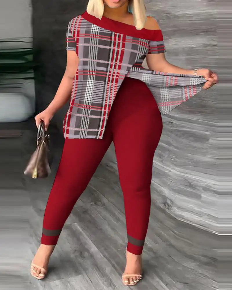 Ensemble 2 pièces femme imprimé chic – CLEVI Paris