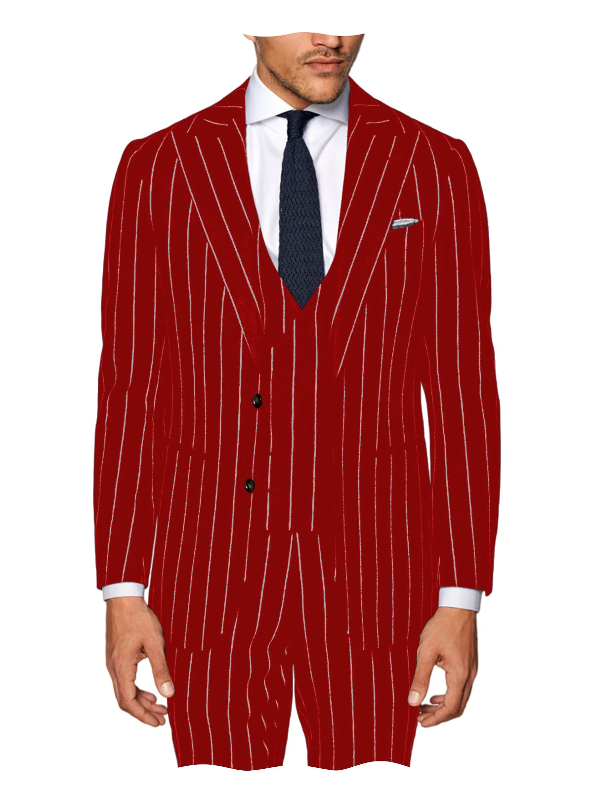 Costume homme 3 pièces à rayures – CLEVI Paris