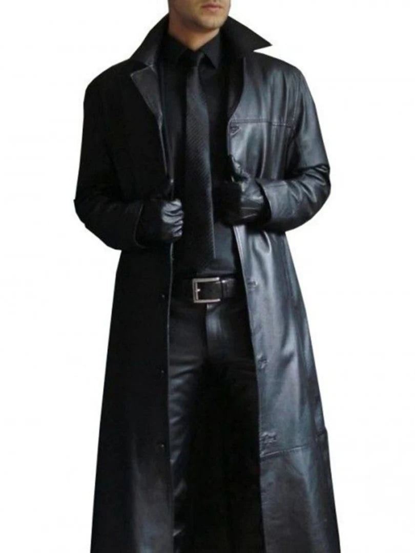 Trench extra-long zippé homme – CLEVI Paris