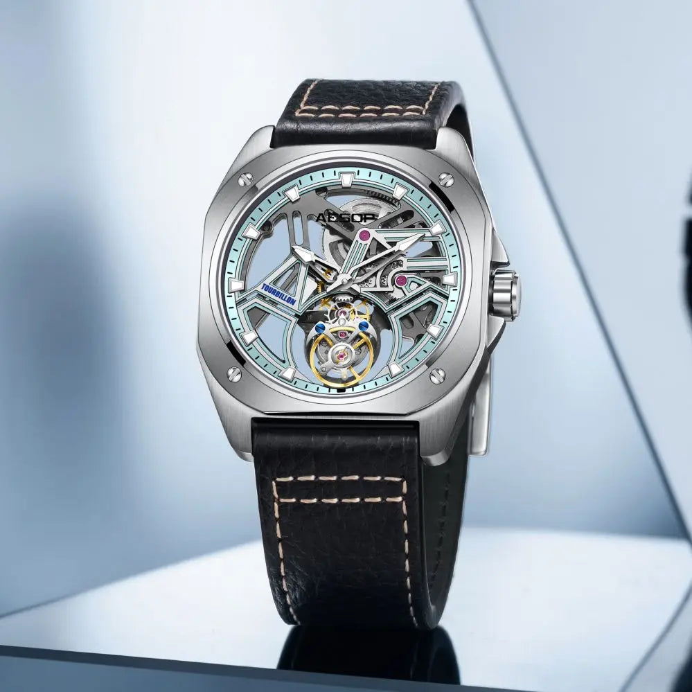 Montre Homme Tourbillon Squelette Aesop – CLEVI Paris