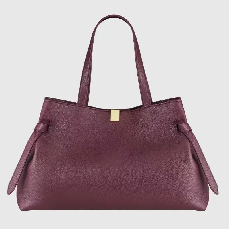 Sac seau en cuir véritable à l’épaule – CLEVI Paris