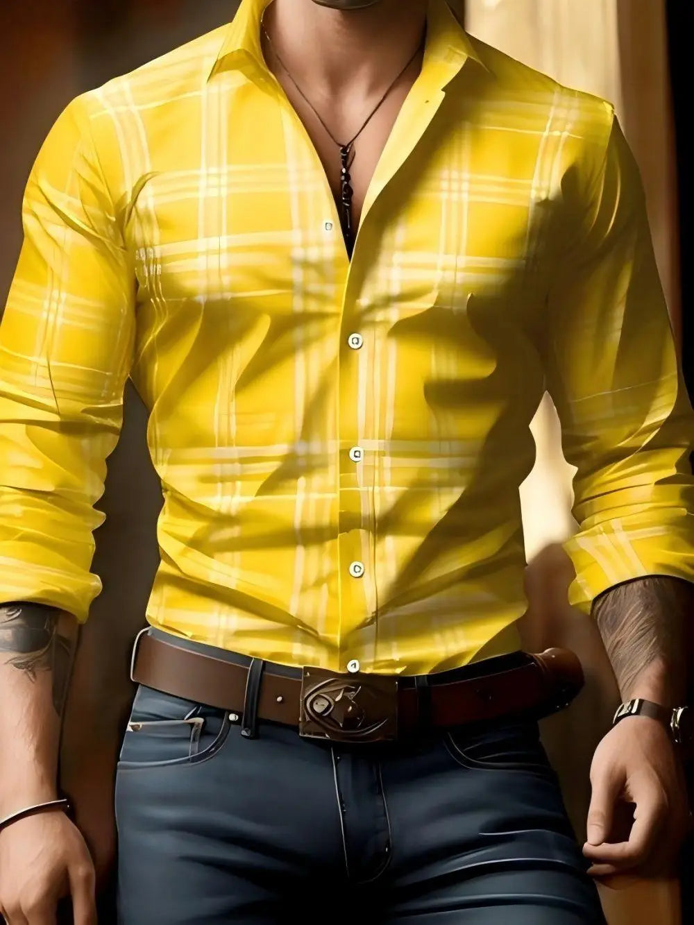 Chemise homme classique rayée en soie – CLEVI Paris