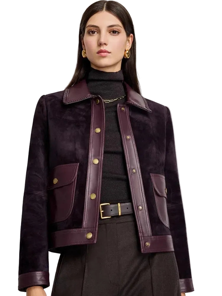 Veste ou jupe femme en cuir de mouton – CLEVI Paris
