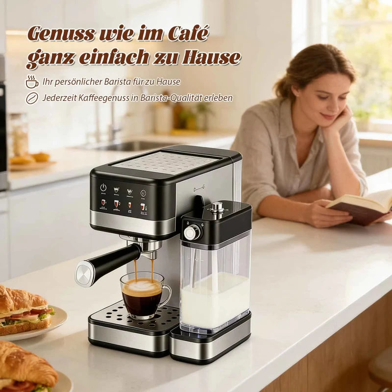 Machine expresso 20 bars avec lait auto – CLEVI Paris