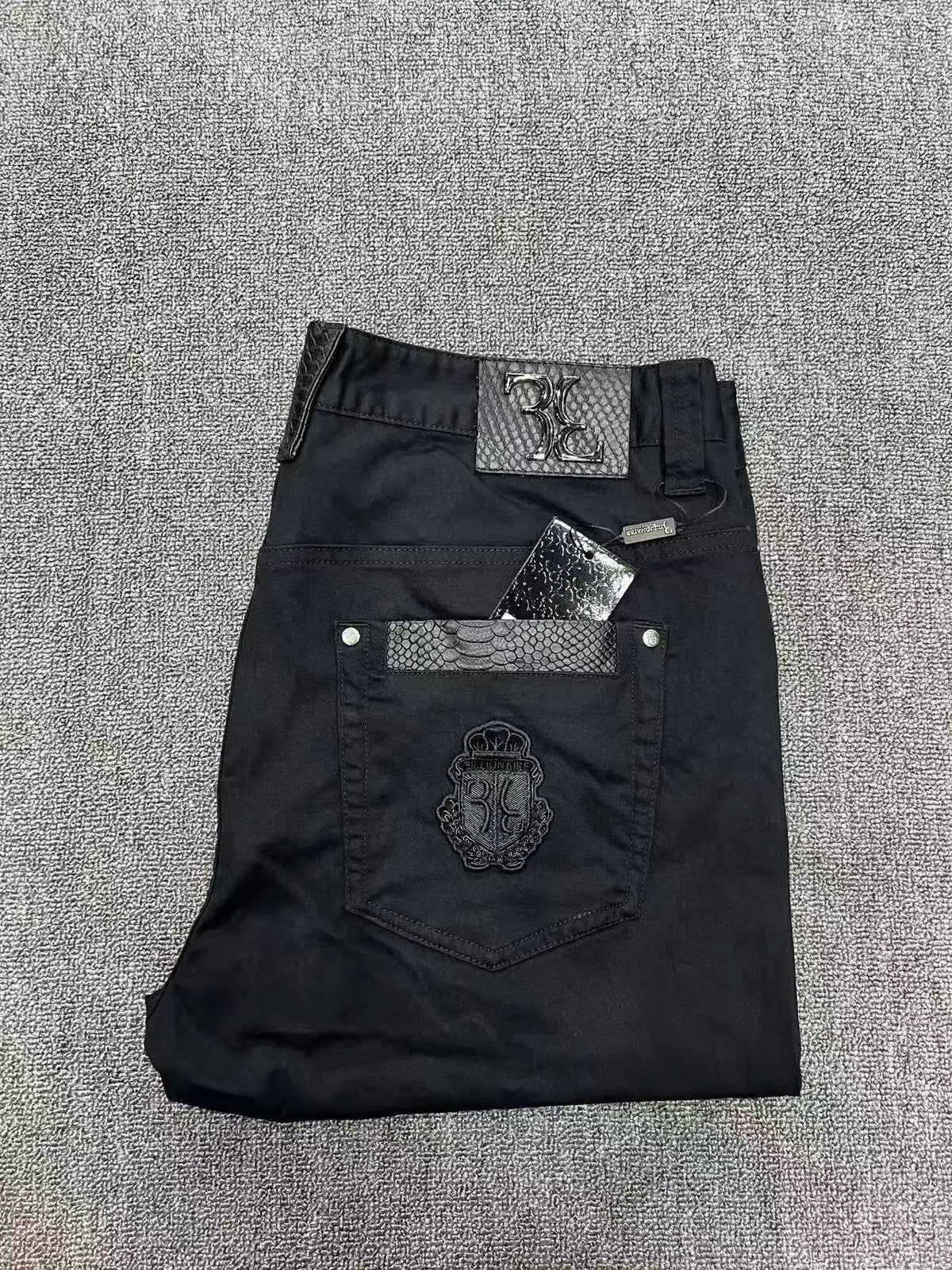 Jean Slim Homme Brodé Casual Stretch Toutes Saisons Tailles 34-42 – CLEVI Paris