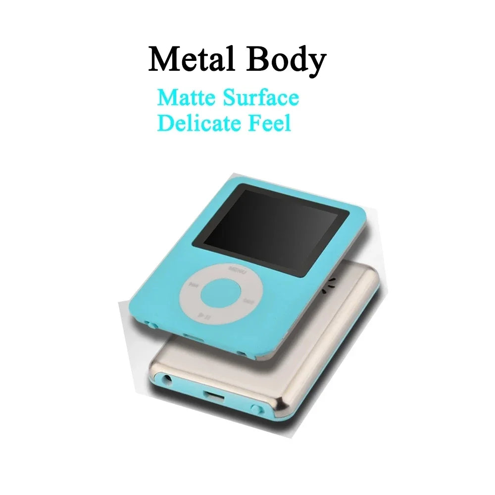 Lecteur MP3 HiFi Aluminium – Écran 1,8", FLAC/APE, Paroles Sync, 4 Couleurs | 4–32 Go