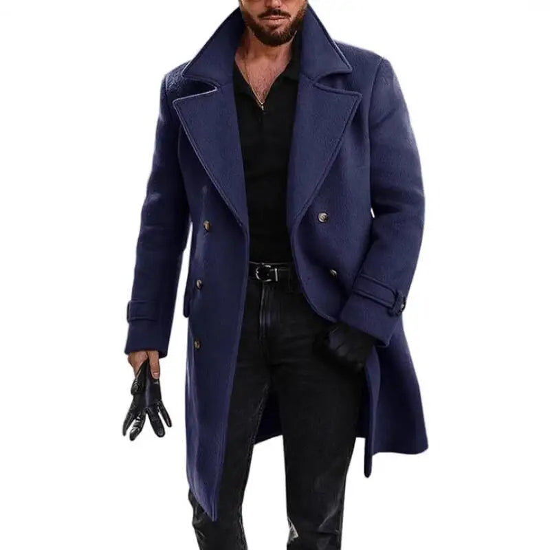Manteau long croisé homme – CLEVI Paris