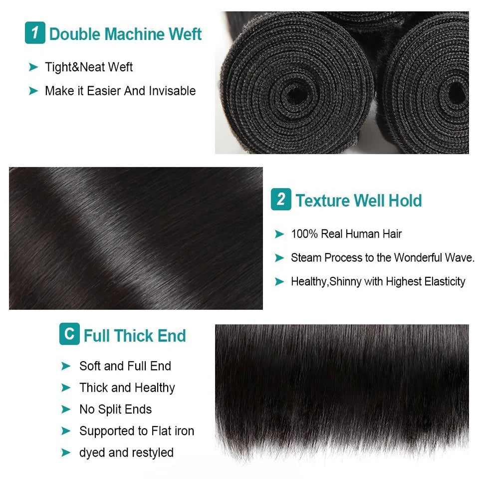 Tissage Brésilien Straight Remy 10A 14-32" – CLEVI Paris