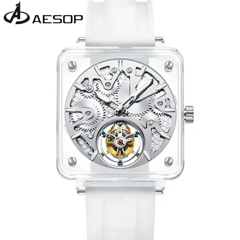 Montre Homme Tourbillon Volant Double Face Aesop – CLEVI Paris