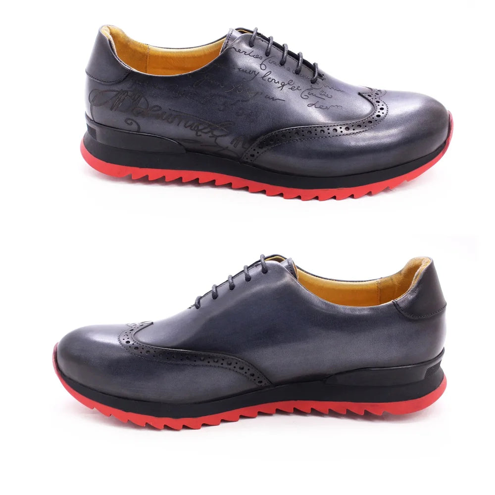 Chaussures brogue homme en cuir à lacets – CLEVI Paris