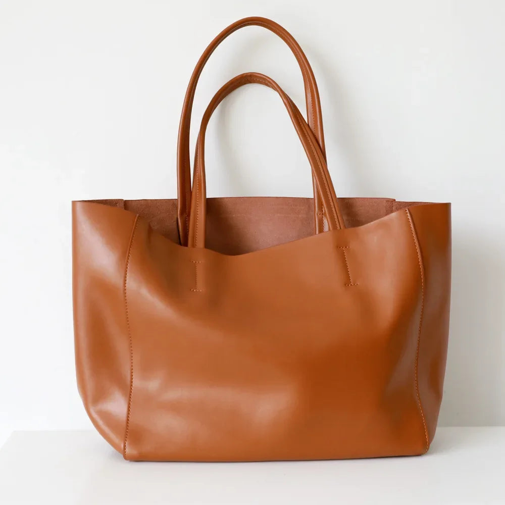 Sac cabas femme en cuir à compartiments – CLEVI Paris