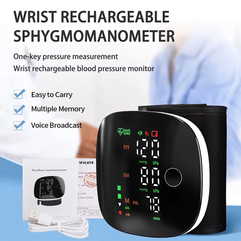 Tensiomètre Poignet Rechargeable USB-C Vocal LED – CLEVI Paris