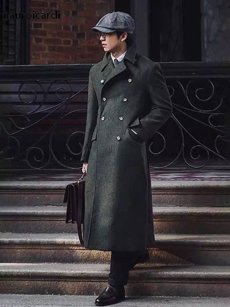 Manteau long croisé homme – CLEVI Paris