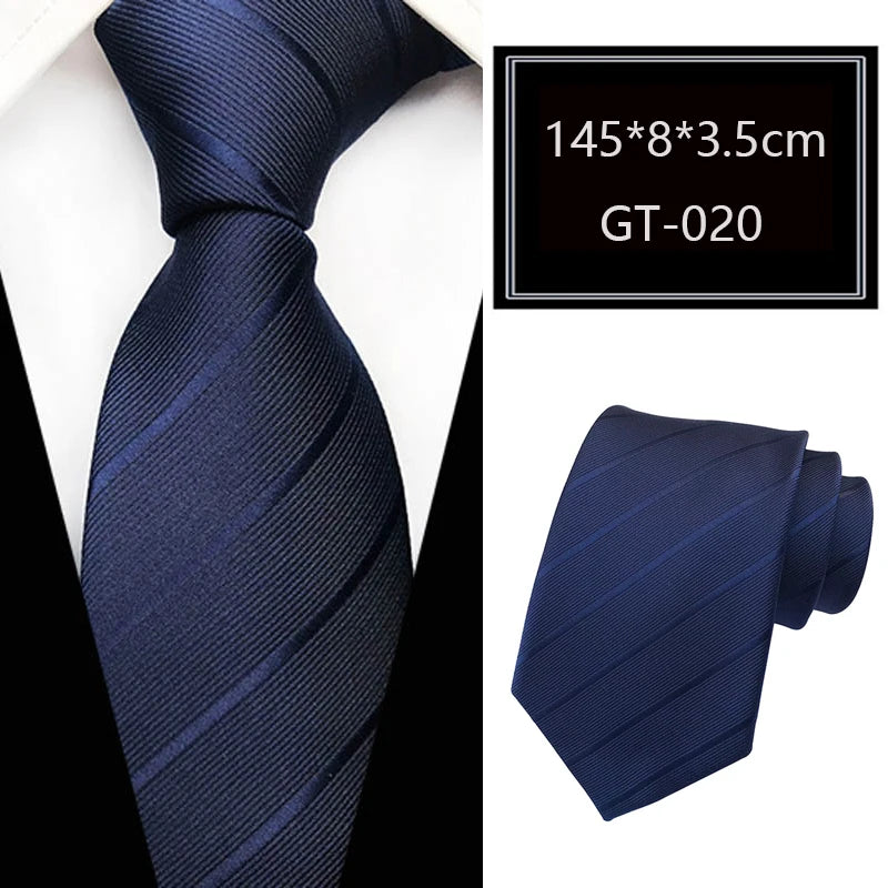 Cravate homme rayée en jacquard – CLEVI Paris