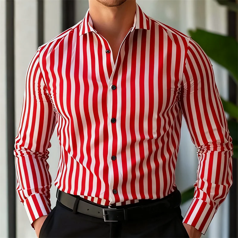 Chemise rayée élégante homme – CLEVI Paris