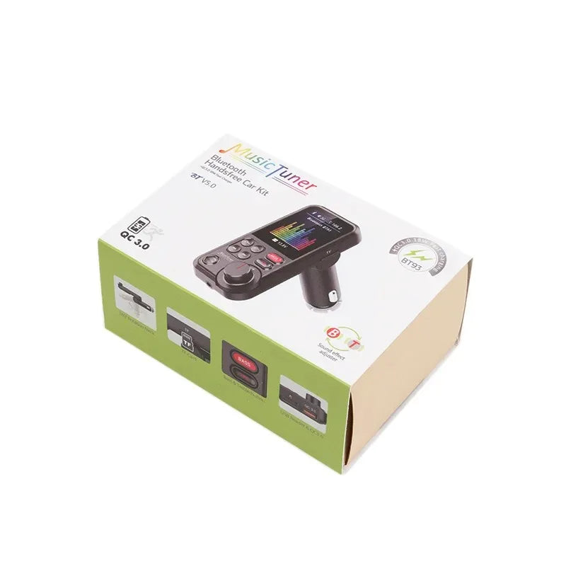 Transmetteur FM Bluetooth Voiture – Charge Rapide QC3.0, Écran LED, Micro Mains-Libres, Basses/Aigus, Bluetooth 5.0