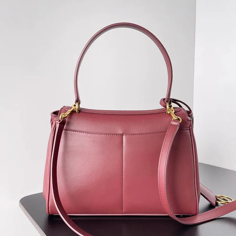 Sac Baguette Cuir Vache Artisanal Grande Capacité 28x20cm – CLEVI Paris