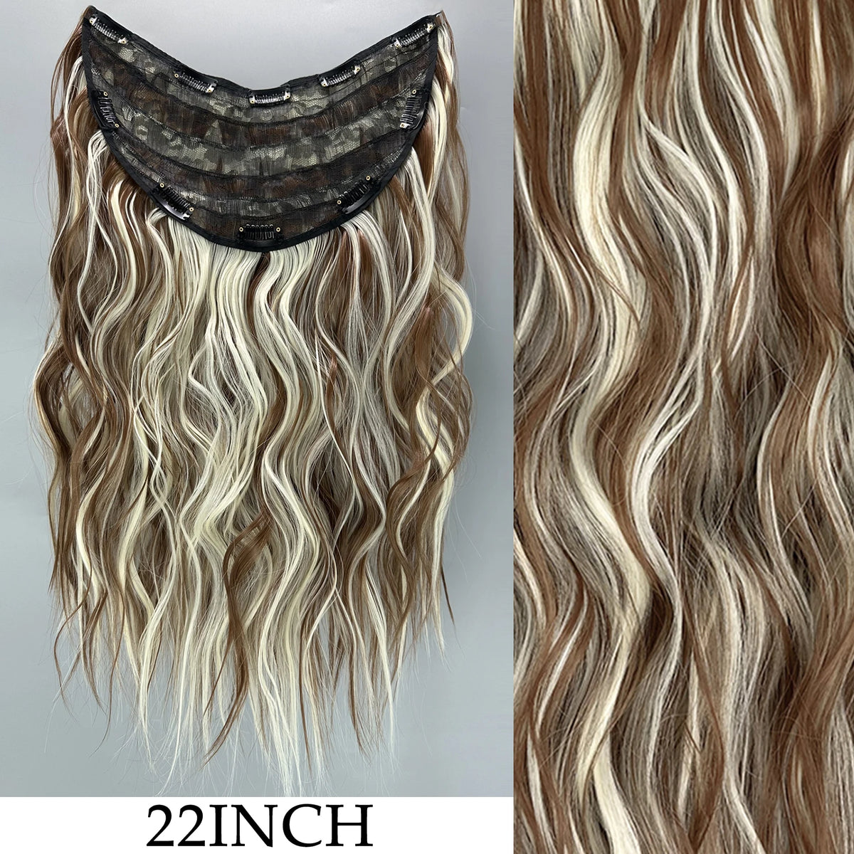 Extensions Cheveux Clips 7 Pcs Synthétique 50 Couleurs – CLEVI Paris