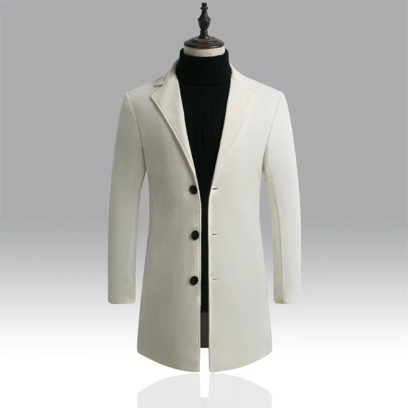 Manteau Homme Long en Coton – CLEVI Paris