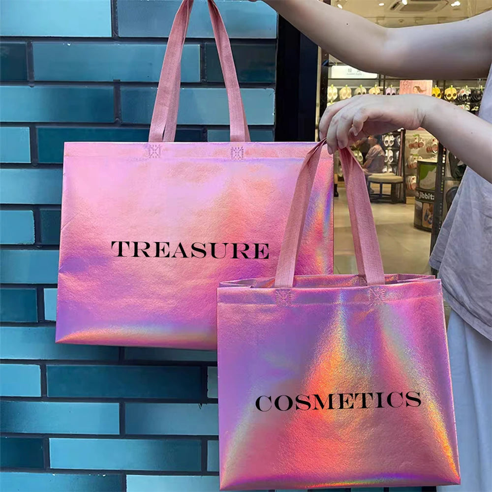 Sacs shopping métallisés personnalisables – CLEVI Paris