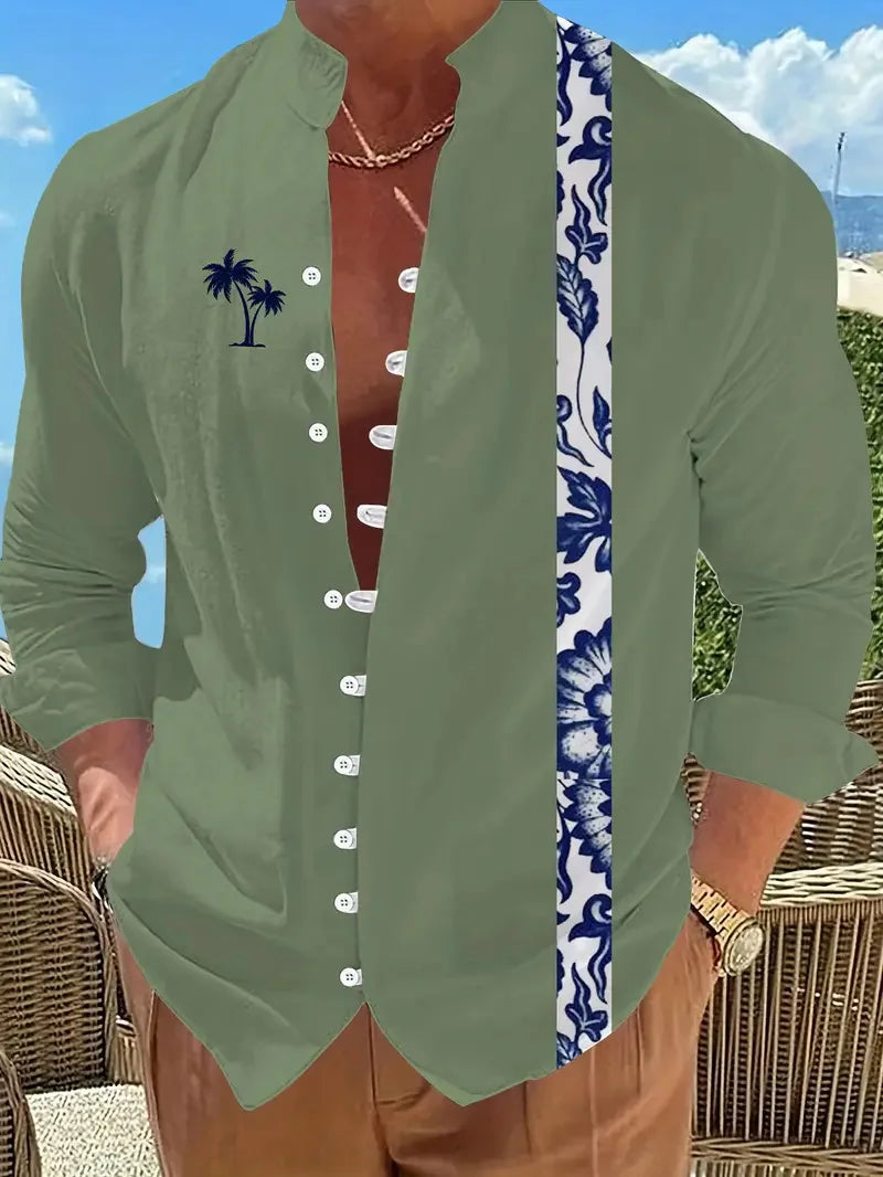 Chemise Homme Imprimé Perroquet 3D – CLEVI Paris