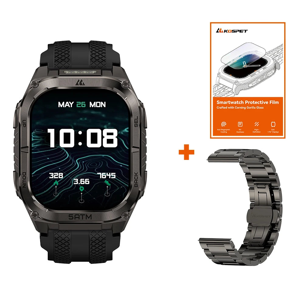 Montre KOSPET TANK M4C GPS et lampe LED – CLEVI Paris