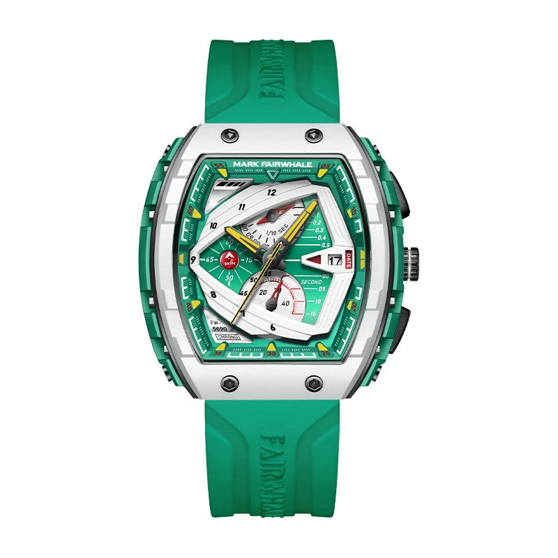 Montre Quartz Chronographe Tonneau Mark Fairwhale Homme – CLEVI Paris