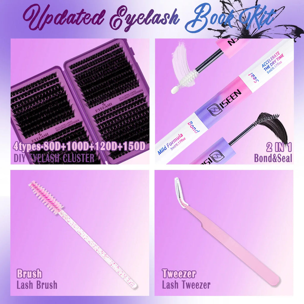 Kit de cils en grappes DIY ISEEN – CLEVI Paris