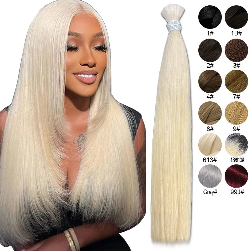 Mèches Vrac Cheveux Humains 100% Naturels – Blonde 613 & Ombré Virgin Hair – CLEVI Paris