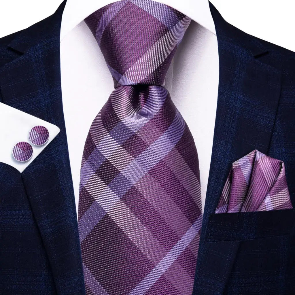 Ensemble Cravate à Carreaux Homme – CLEVI Paris