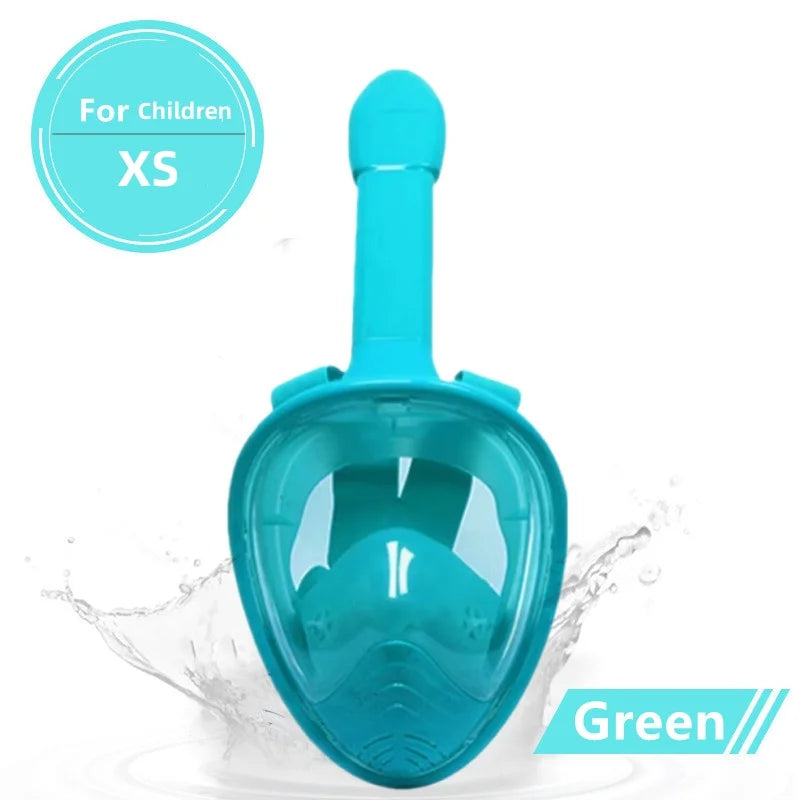 Masque de Plongée Plein Visage Anti-Buée – Snorkeling Adulte & Enfant