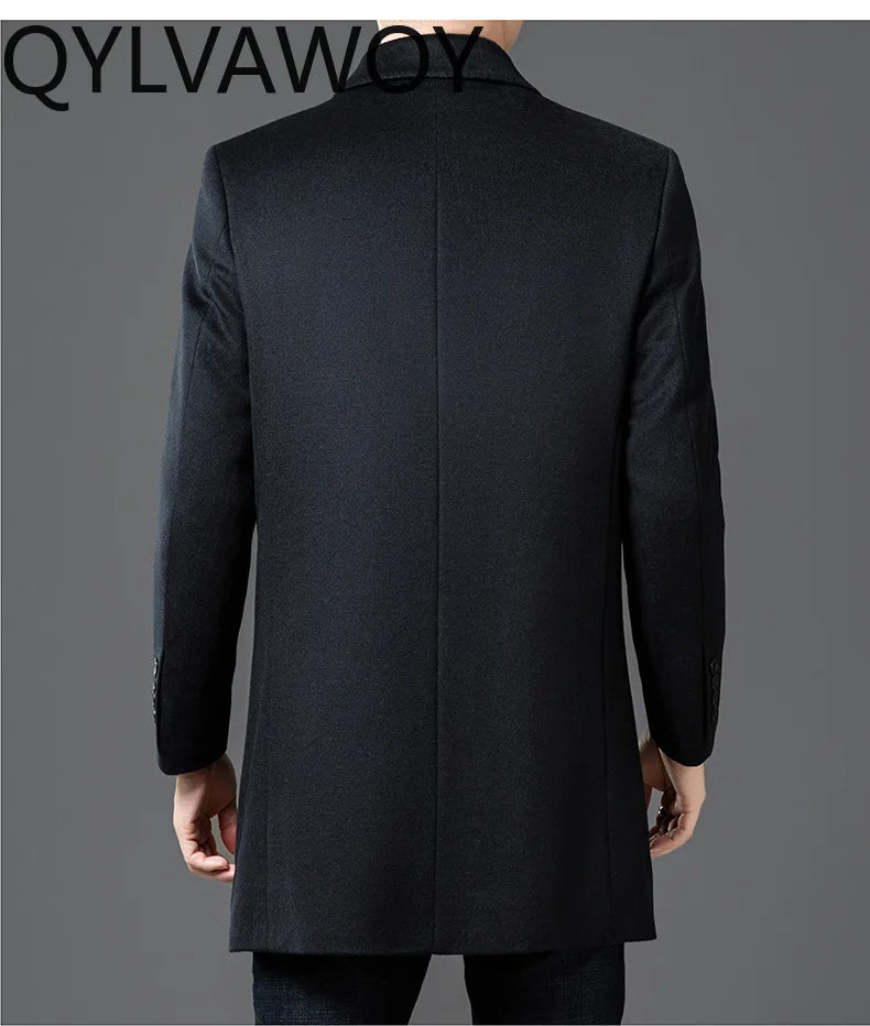 Manteau homme laine et cachemire doublure amovible – CLEVI Paris