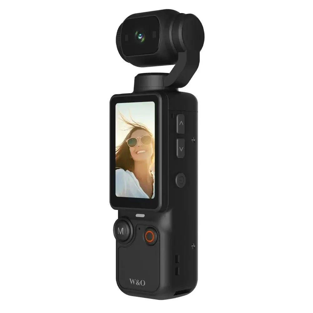 Caméra de Poche 5K 30fps – Stabilisation d’Image, Grand Écran Intégré, Vlogging & Voyage – CLEVI Paris