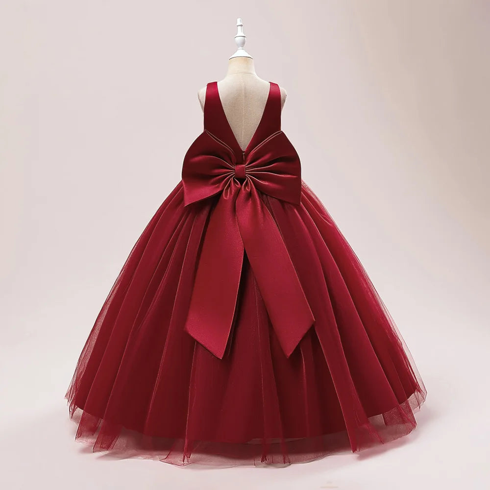 Robe cérémonie fille en dentelle LP-505 – CLEVI Paris
