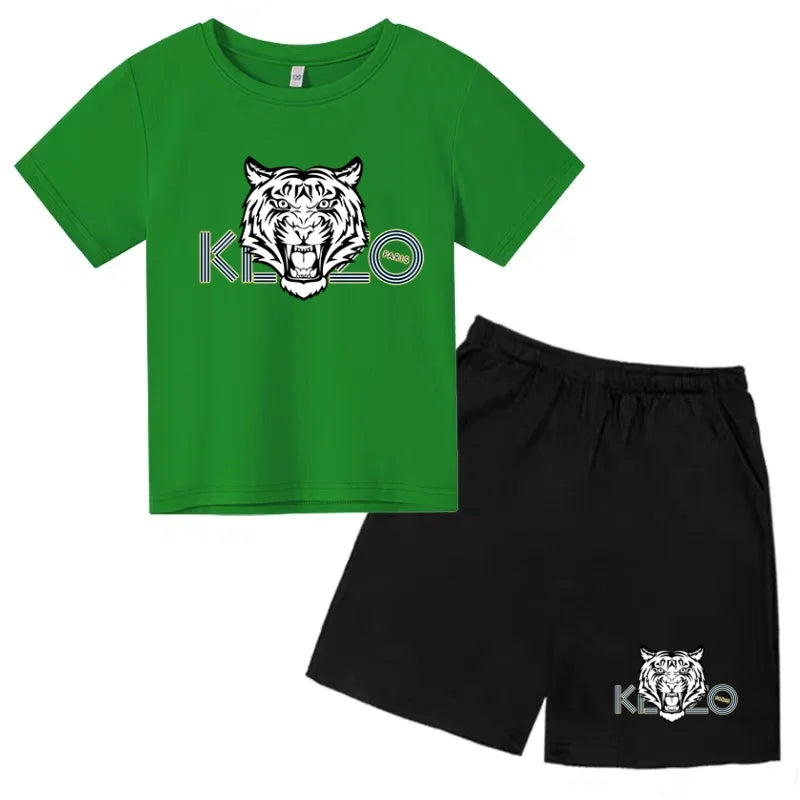 Ensemble enfant T-shirt imprimé et short – CLEVI Paris
