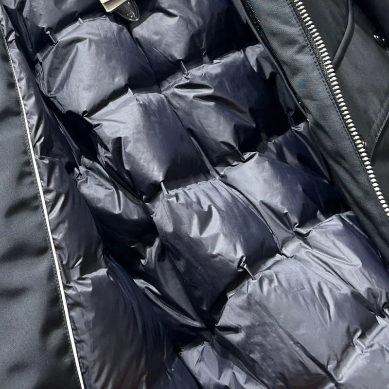 Blouson homme noir à intérieur matelassé – CLEVI Paris