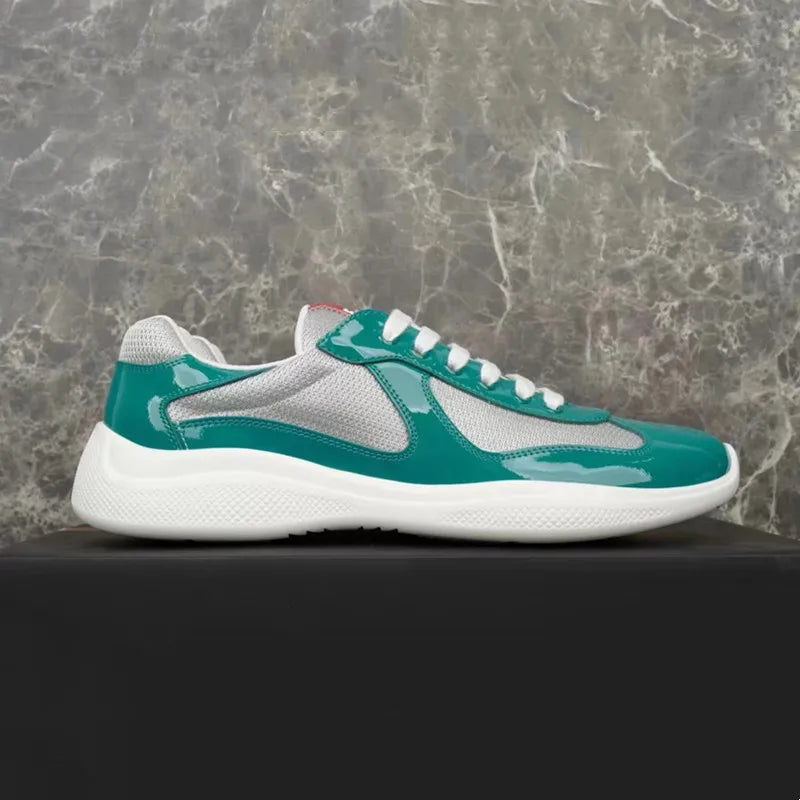 Sneakers Basses en Cuir et Maille Mixte – CLEVI Paris