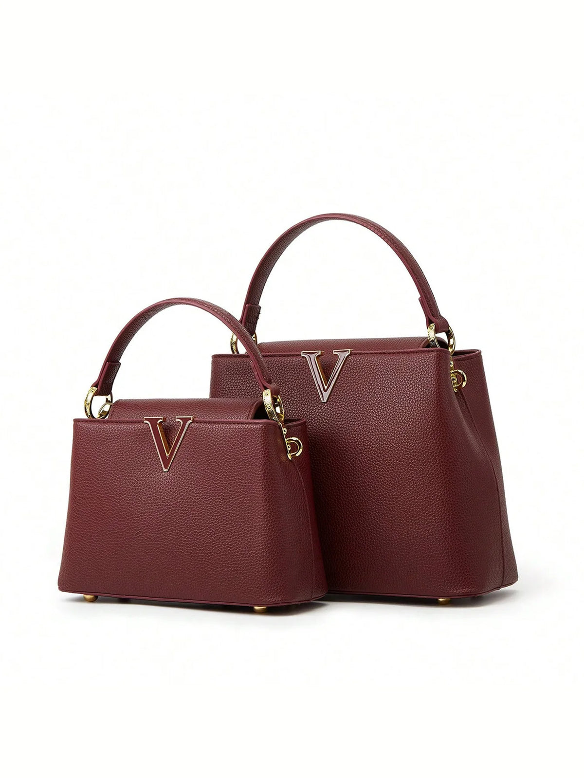 Mini Sac Seau PU Décor V Femme Croisé & Main Tendance – CLEVI Paris