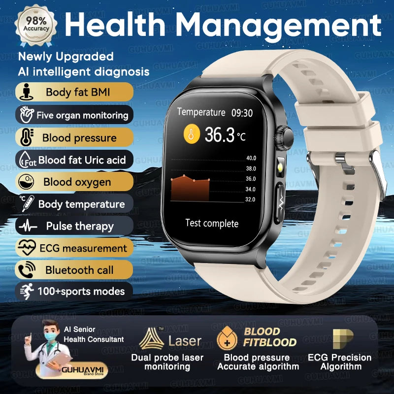 Montre connectée TK18 AMOLED 2,04 pouces – CLEVI Paris
