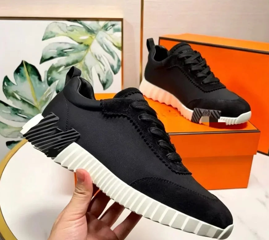 Sneakers homme en toile à semelle caoutchouc – CLEVI Paris