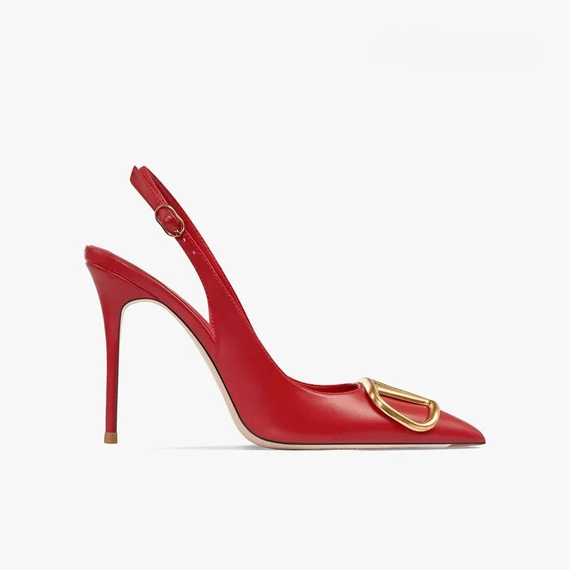 Escarpins à bride arrière et talon fin – CLEVI Paris
